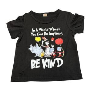 Be Kind Toddler Graphic Tee Shirt Size 2T/3T Black